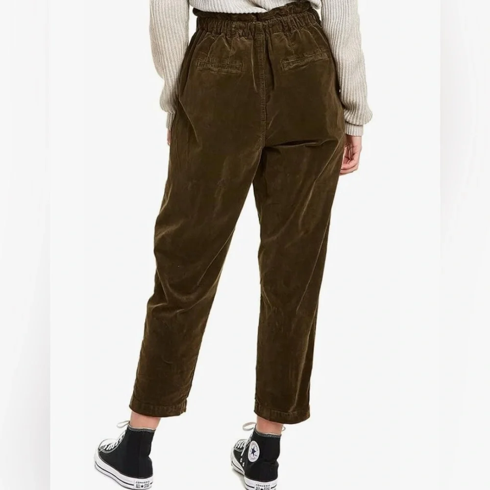 Free People Margate Corduroy paperbag waist pants